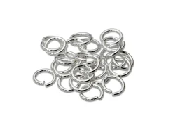 Sterling Silver Open Jump Ring Light 5mm Pack of 25