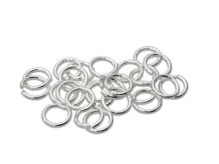 Sterling Silver Open Jump Ring Light 6mm Pack of 25