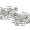 Sterling Silver Open Jump Ring Light 4mm Pack of 100