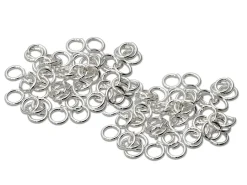 Sterling Silver Open Jump Ring Light 4mm Pack of 100
