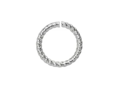 Sterling Silver Open Twisted Wire Jump Ring 8mm100% Recycled Silver