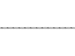 Sterling Silver Oval And Rondelle Beaded Wire 1.0mm