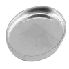 Sterling Silver Oval Bezel Cup, Pack of 6, 10mm X 8mm