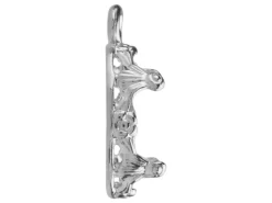 Sterling Silver Oval Filigree Bezel Cup 10x8mm