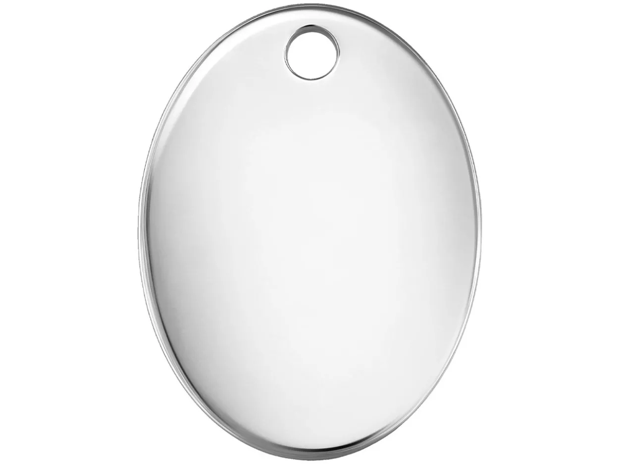 Sterling Silver Oval Hallmark Quality Tags 7x5mm Pack of 10