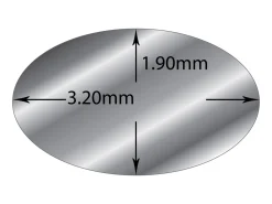Sterling Silver Oval Wire 3.2mm X 1.9mm Fully Annealed, 100% Recycled Silver