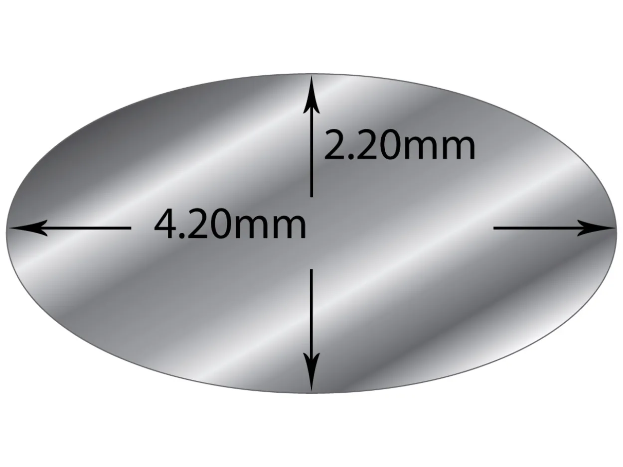 Sterling Silver Oval Wire 4.2mm X 2.2mm Fully Annealed, 100% Recycled Silver