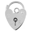 Sterling Silver Padlock Plain 15mm