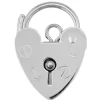 Sterling Silver Padlock Plain 18mm