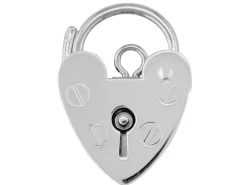 Sterling Silver Padlock Plain 18mm