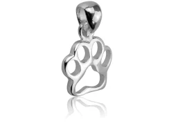 Sterling Silver Paw Design Pendant