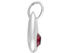 Sterling Silver Pendant February Birthstone 4mm Amethyst Crystal
