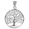 Sterling Silver Pendant Tree Of Life Contemporary Design