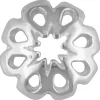 Sterling Silver Pierced Bead Cup 8mm, 8 Pierced Petals