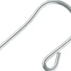 Sterling Silver Plain Earring Hook Wire, Pack of 6, Style Ref 354