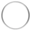 Sterling Silver Plain Ring 1mm Size L1/2