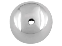 Sterling Silver Plain Rondell 4.6mm Beads Pack of 10