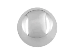 Sterling Silver Plain Semi Solid 6mm No Hole Beads Pack of 10