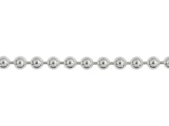 Sterling Silver Plated 2.5mm Ball Chain 18