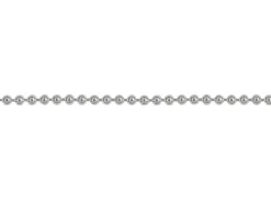 Sterling Silver Plated 1.2mm Ball Chain 18
