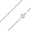 Sterling Silver Plated 2.0mm Diamond Cut Figaro Chain 18"/45cm Unhallmarked
