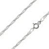 Sterling Silver Plated 2.2mm Diamond Cut Singapore Chain 18"/45cm Unhallmarked