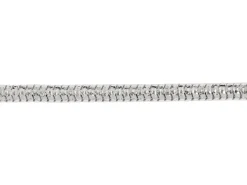 Sterling Silver Plated 2.3mm Diamond Cut Round Snake Chain 18