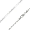 Sterling Silver Plated 2.9mm Diamond Cut Oval Trace Chain 18"/45cm Unhallmarked