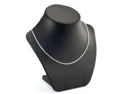 Sterling Silver Plated 2.9mm Diamond Cut Oval Trace Chain 18