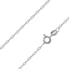Sterling Silver Plated 1.8mm Flat Filed Oval Trace Chain 18"/45cm Unhallmarked