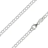 Sterling Silver Plated 3.5mm Flat Filed Round Trace Chain 18"/45cm Unhallmarked