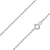 Sterling Silver Plated 1.5mm Oval Bead Chain 18"/45cm Unhallmarked