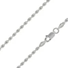 Sterling Silver Plated 2.3mm Oval Bead Chain 18"/45cm Unhallmarked