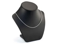 Sterling Silver Plated 2.3mm Oval Bead Chain 18
