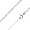 Sterling Silver Plated 1.7mm Oval Trace Chain 18"/45cm Unhallmarked