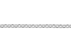 Sterling Silver Plated 2.0mm Oval Trace Chain 18