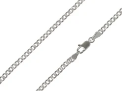 Sterling Silver Plated 3.0mm Oval Trace Chain 18"/45cm Unhallmarked