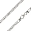 Sterling Silver Plated 4.1mm Paperclip Chain 18"/45cm Unhallmarked