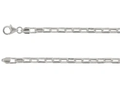 Sterling Silver Plated 4.1mm Paperclip Chain 18"/45cm Unhallmarked