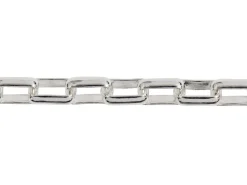 Sterling Silver Plated 4.1mm Paperclip Chain 18