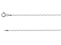 Sterling Silver Plated 1.7mm Paperclip Chain 18"/45cm Unhallmarked