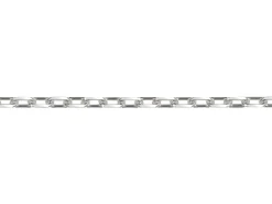 Sterling Silver Plated 1.7mm Paperclip Chain 18