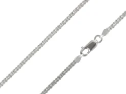 Sterling Silver Plated 2.4mm Popcorn Chain 18"/45cm Unhallmarked