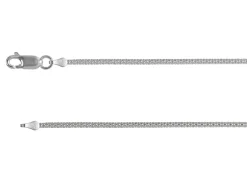Sterling Silver Plated 1.8mm Popcorn Chain 18"/45cm Unhallmarked