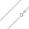 Sterling Silver Plated 3.0mm Rhombus Curb Chain 18"/45cm Unhallmarked