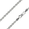 Sterling Silver Plated 3.4mm Rope Chain 18"/45cm Unhallmarked