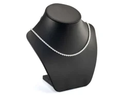 Sterling Silver Plated 3.4mm Rope Chain 18