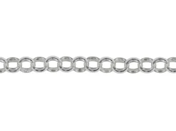 Sterling Silver Plated 3.5mm Round Belcher Chain 18