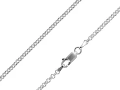Sterling Silver Plated 2.5mm Round Belcher Chain 18"/45cm Unhallmarked