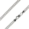 Sterling Silver Plated 4.5mm Round Curb Chain 18"/45cm Unhallmarked